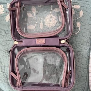 New Calpak Mauve Small Cosmetic Case - never used on any trips.